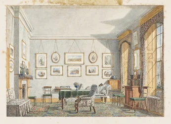 Habitación de George James Drummond en Oxford, 1853